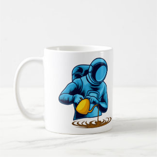 Astronaut With Coffee Barista Mug