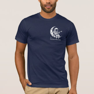 Astronaut with guitar on the moon, singing a song T-Shirt