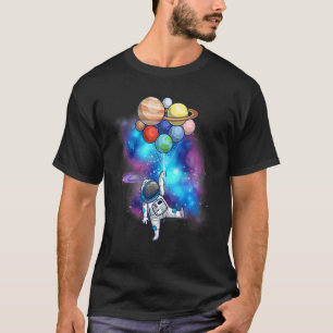 Astronaut With Planets In Hand For Men Women Space T-Shirt