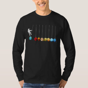 Astronaut With Planets In Hand For Men Women Space T-Shirt