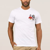 Astronaut with Rocket Cartoon Space Art