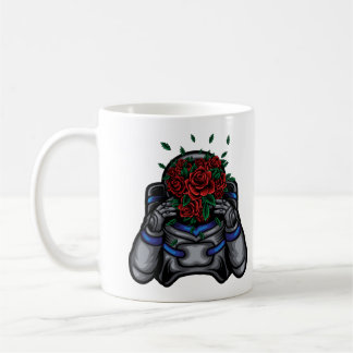 Astronaut With Roses Face Coffee Mug