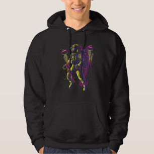 Astronaut with space jellyfish hoodie