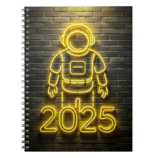Astronaut yellow neon 2025 notebook