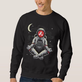 Astronaut Yoga Avalanche Avax Coin To The Moon Cry Sweatshirt