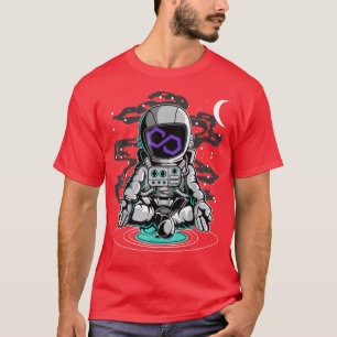 Astronaut Yoga Polygon Matic Coin To The Moon Cryp T-Shirt