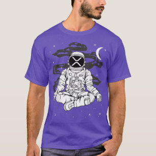 Astronaut Yoga Ripple XRP Coin To The Moon Crypto T-Shirt