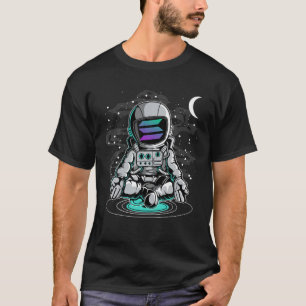 Astronaut Yoga Solana SOL Coin To The Moon Crypto T-Shirt