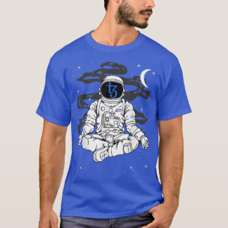 Astronaut Yoga Tezos XTZ Coin To The Moon Crypto T T-Shirt