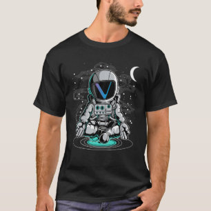 Astronaut Yoga Vechain VET Coin To The Moon Crypto T-Shirt