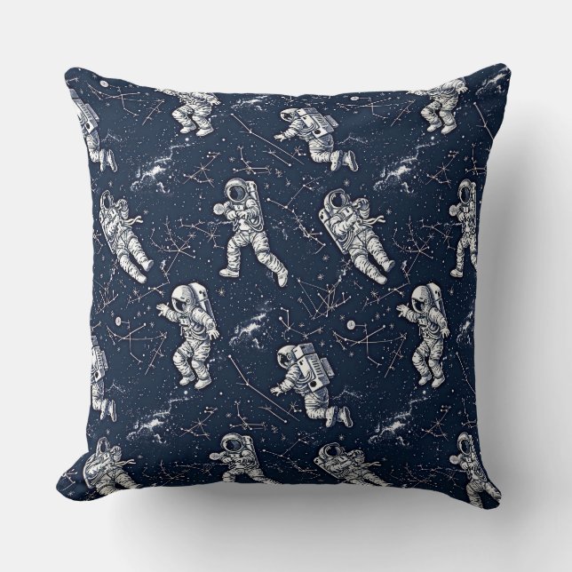 Astronauts among the stars and zodiacs  cushion (Front)