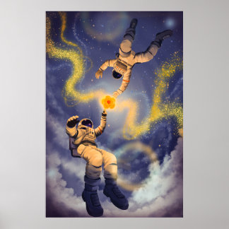 Astronauts and Stardust Poster 