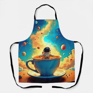 Astronaut's Coffee Cosmos Journey Apron