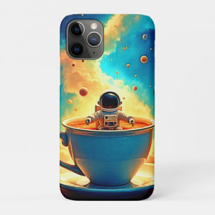 Astronaut's Coffee Cosmos Journey iPhone 11 Pro Case