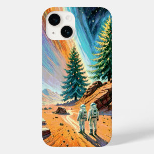 Astronauts Exploring Alien Landscape Case-Mate iPhone 14 Case