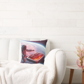 Astronauts Frying Chicken in Space – Funny & Uniqu Cushion