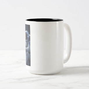 Astronauts Having Some Coffee Two-Tone Coffee Mug