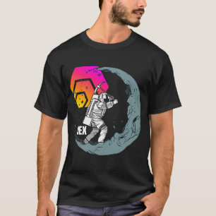 Astronauts HEX Moon Miner Crypto Space Man Cryptoc T-Shirt