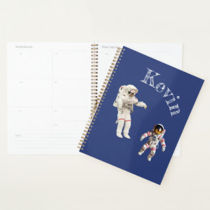 Astronauts in Space Monogram Name Planner
