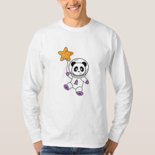 Astronauts Pandas Planet Earth Space Star T-Shirt