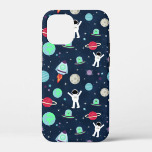 Astronauts Planets Rockets and Aliens iPhone 12 Mini Case