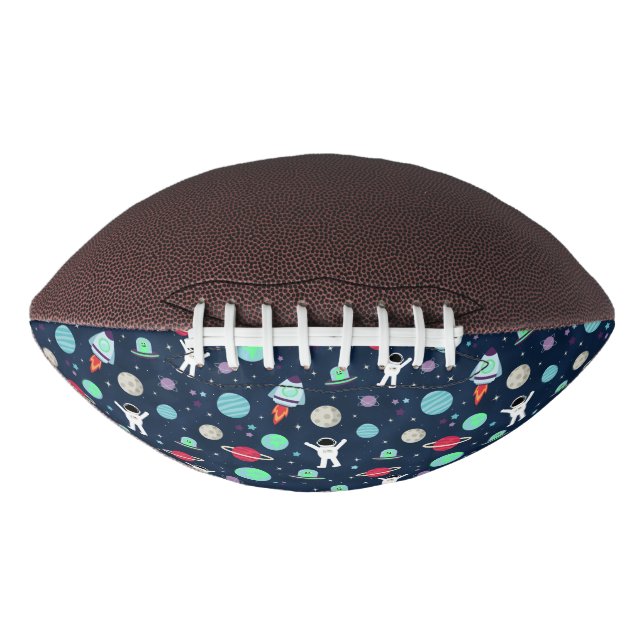 Astronauts Planets Rockets and Aliens Football (Front)
