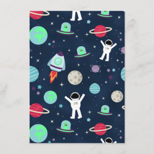 Astronauts Planets Rockets and Aliens Menu