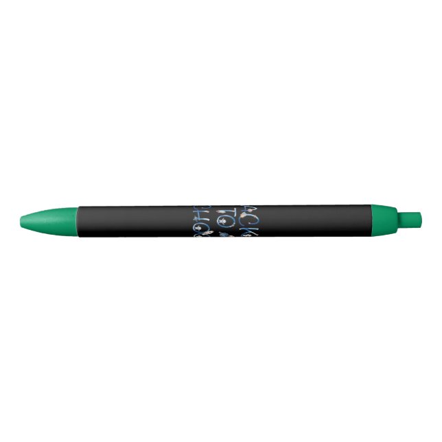 Astronauts Planets Space,back to school Black Ink Pen (Front)