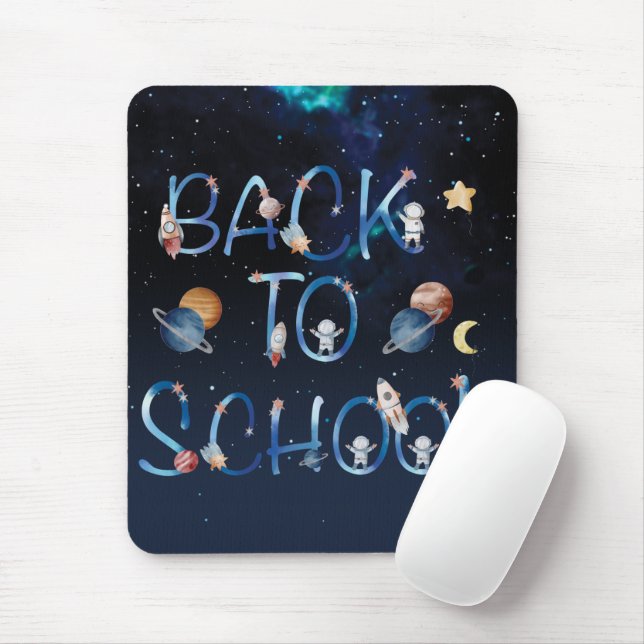 Astronauts Planets Space, Back To School Mouse Pad (With Mouse)