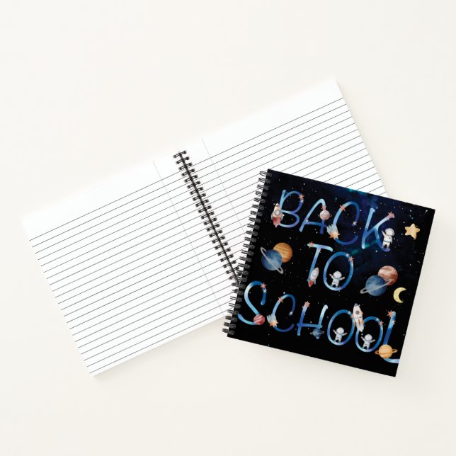 Astronauts Planets Space,back to school Notebook (Inside)