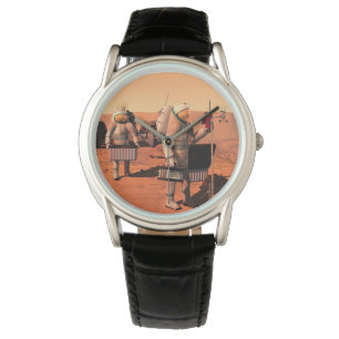 Astronauts Setting Up Weather Equipment On Mars. Watch