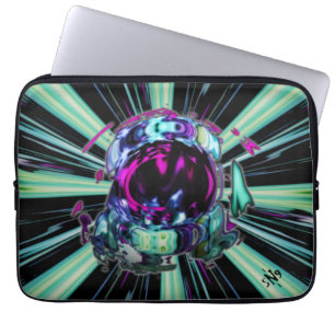 Astronaut's trip v3 laptop sleeve