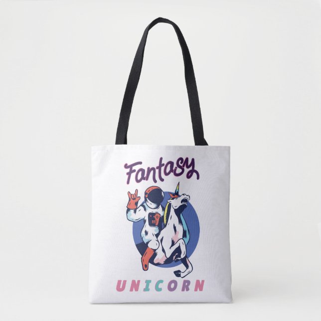 Astronauts Unicorn Tote Bag (Front)