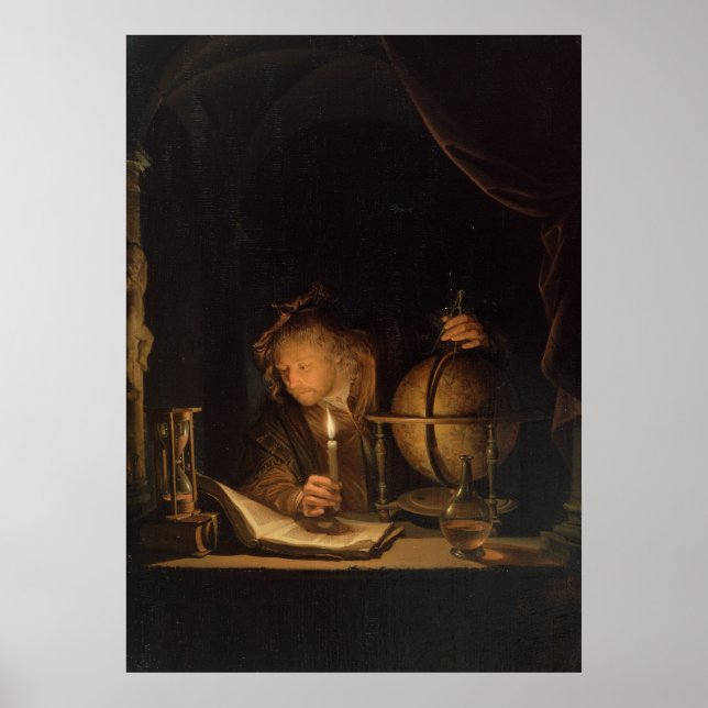 Astronomer by Candlelight Poster (Front)