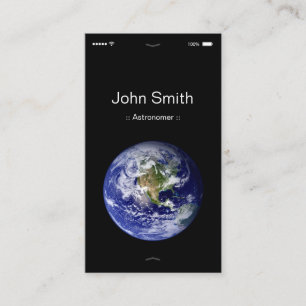 Astronomer - iPhone iOS Customisable Flat UI Style Business Card