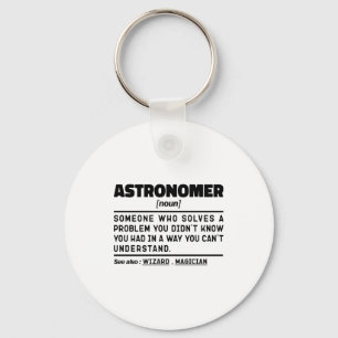 Astronomer Noun Definition Scientist Funny Sayings Key Ring