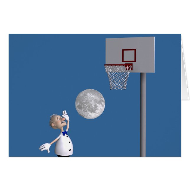 Astronomer Playing Basketball (Front Horizontal)
