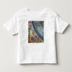 Astronomers looking through a telescope toddler T-Shirt