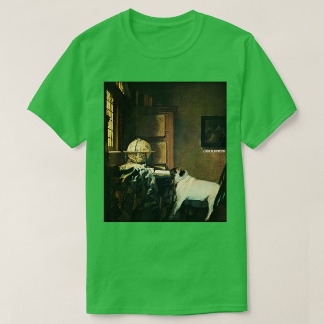 ASTRONOMERS PUG T-Shirt (Design Front)