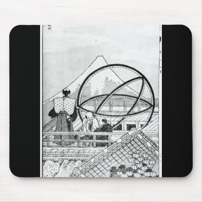Astronomers working during Edo Period Mouse Pad (Front)