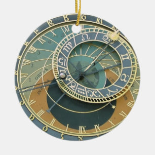 Astronomical Clock Ceramic Ornament