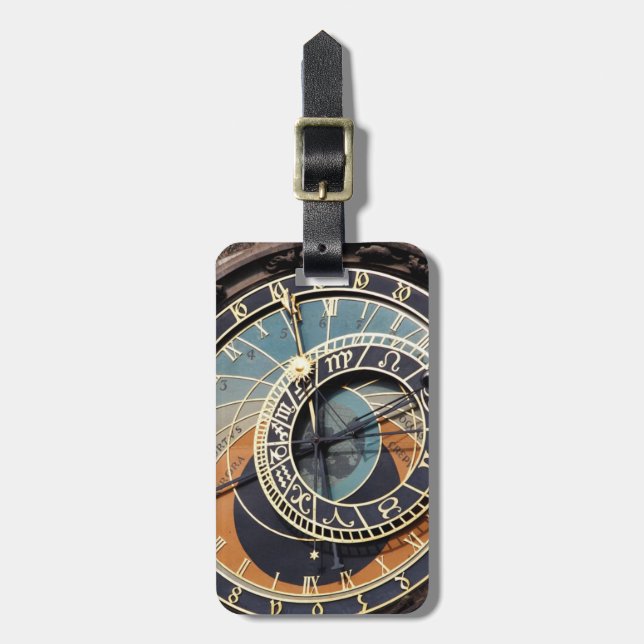 Astronomical Clock In Prague Luggage Tag (Front Vertical)