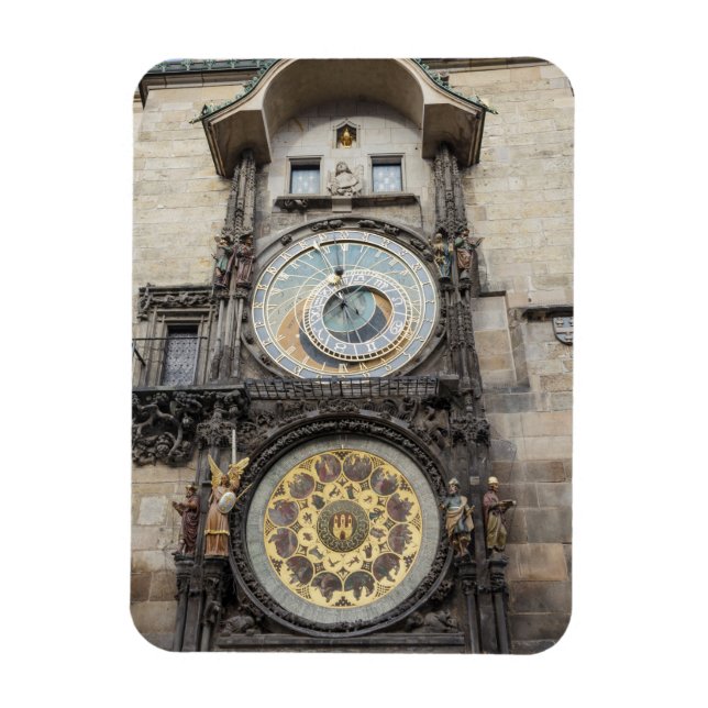 Astronomical Clock in Prague souvenir photo Magnet (Vertical)
