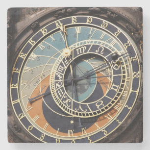 Astronomical Clock In Prague Stone Coaster