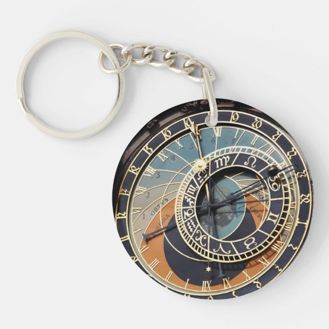Astronomical Clock In Praque Key Ring (Front)