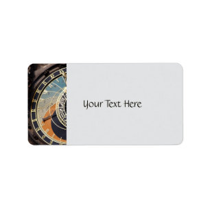 Astronomical Clock In Praque Label