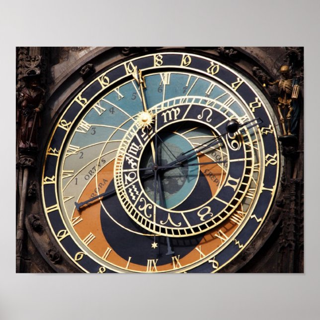 Astronomical Clock In Praque Poster (Front)