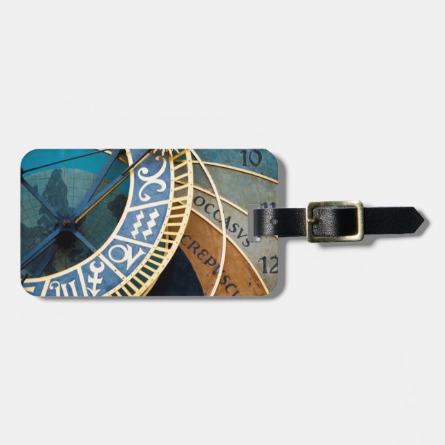 Astronomical Clock Luggage Tag (Front Horizontal)