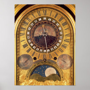 Astronomical clock made for the Grand Dauphin Poster