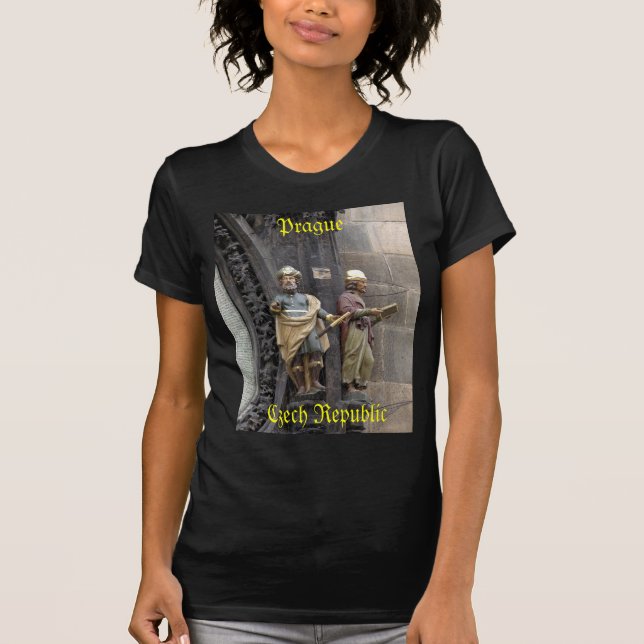 Astronomical Clock or Prague Orloj T-Shirt (Front)